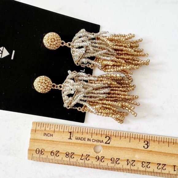 4/$25 BaubleBar Beaded Tiered Earrings - Picture 5 of 5